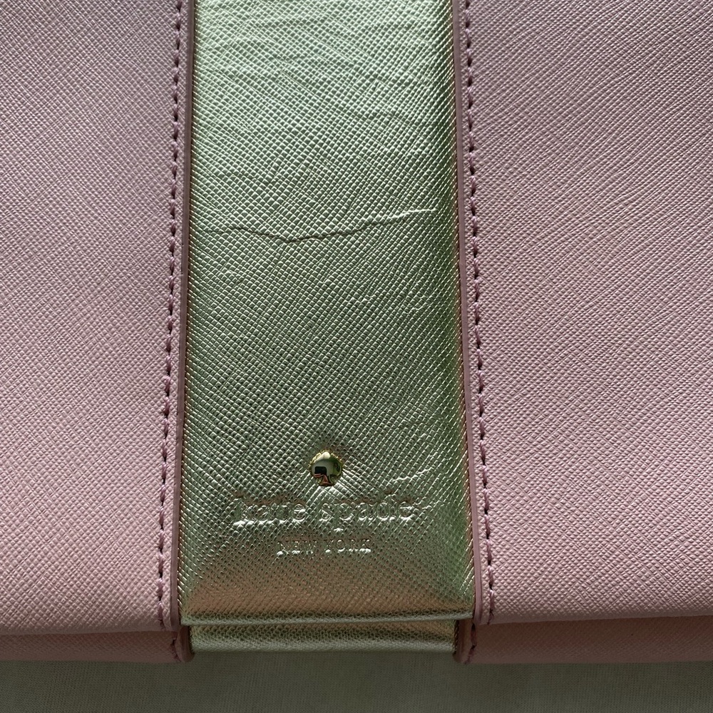 Kate Spade Pink and Gold Crossbody Clutch - Picture 7 of 7